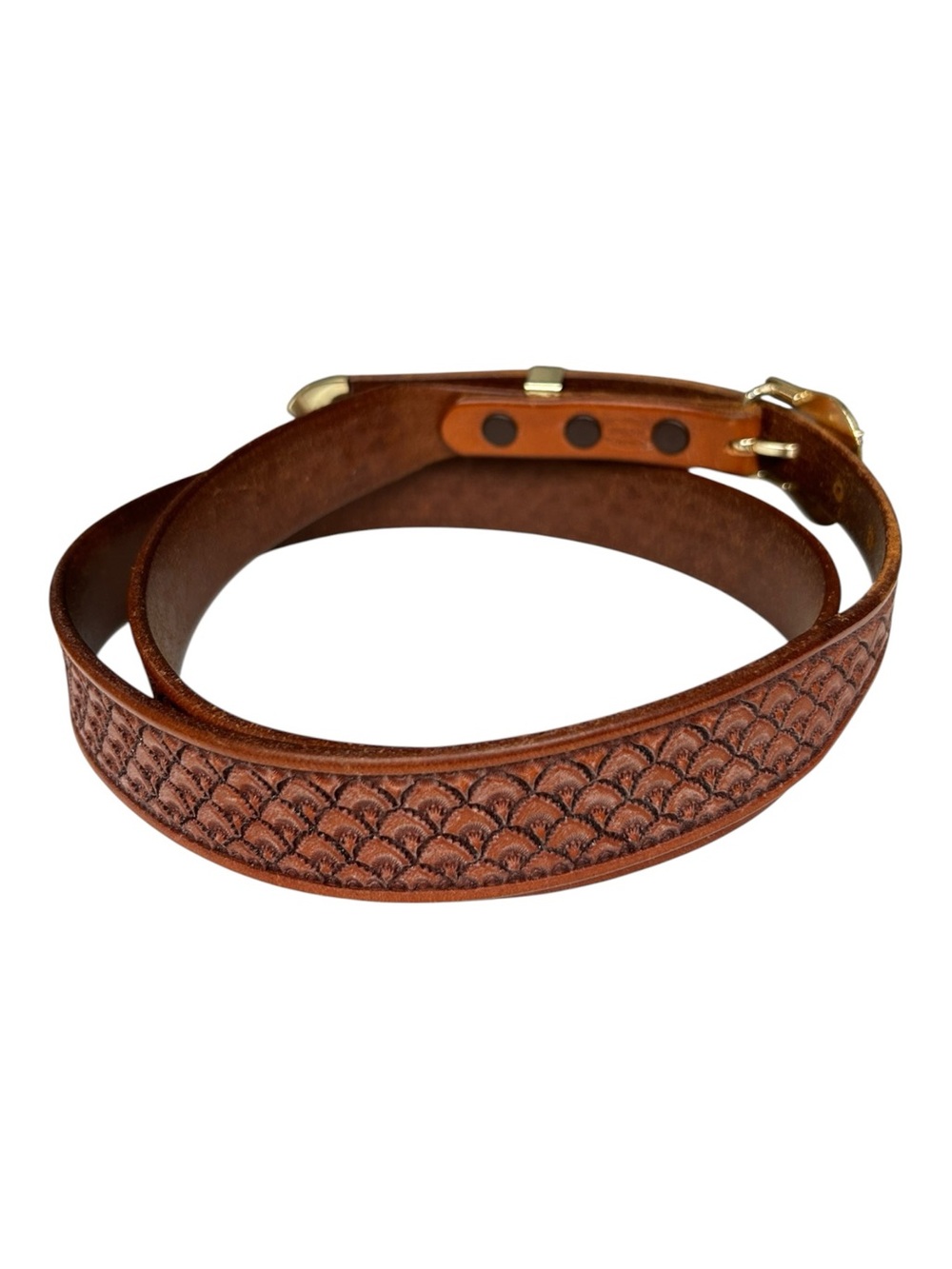 King’s Saddlery Sheridan Wyoming Tooled Leather Western Belt - Picture 6 of 14